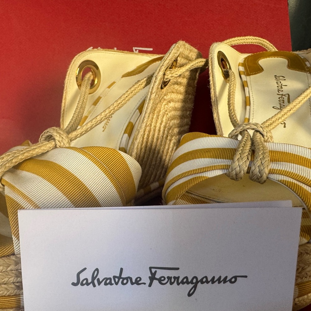 Ferragamo Espadrilles Wedge Sandals - Picture 7 of 12